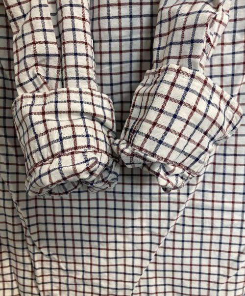 RALPH LAUREN（ラルフローレン）RALPH LAUREN (ラルフローレン) CHECK B.D.SHIRTS ホワイト サイズ:Mの古着・服飾アイテム