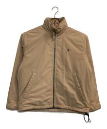 POLO RALPH LAUREN（ポロ・ラルフローレン）の古着「フード付フリースライナースイングトップ」｜ベージュ