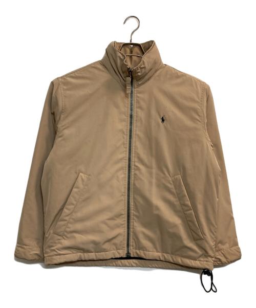 POLO RALPH LAUREN（ポロ・ラルフローレン）POLO RALPH LAUREN (ポロ・ラルフローレン) フード付フリースライナースイングトップ ベージュ サイズ:Ⅼの古着・服飾アイテム