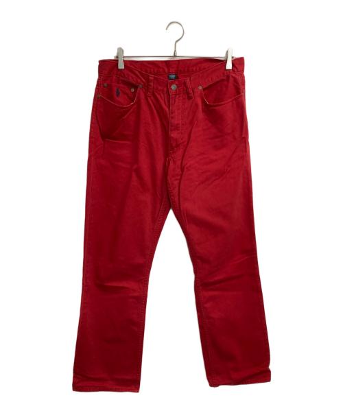 POLO RALPH LAUREN（ポロ・ラルフローレン）POLO RALPH LAUREN (ポロ・ラルフローレン) 650ストレートパンツ レッド サイズ:W34×L30の古着・服飾アイテム