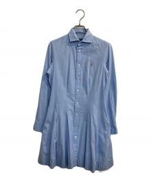 POLO RALPH LAUREN（ポロ・ラルフローレン）の古着「シャツワンピース」｜スカイブルー