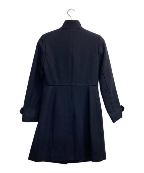 LAUREN RALPH LAUREN（ローレン ラルフ ローレン）LAUREN RALPH LAUREN (ローレン ラルフ ローレン) スタンドカラーメタル釦メルトンコート ネイビー サイズ:2の古着・服飾アイテム
