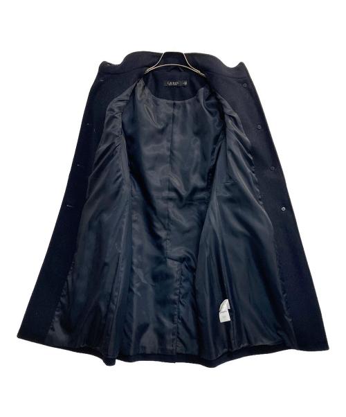 LAUREN RALPH LAUREN（ローレン ラルフ ローレン）LAUREN RALPH LAUREN (ローレン ラルフ ローレン) スタンドカラーメタル釦メルトンコート ネイビー サイズ:2の古着・服飾アイテム