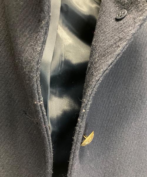LAUREN RALPH LAUREN（ローレン ラルフ ローレン）LAUREN RALPH LAUREN (ローレン ラルフ ローレン) スタンドカラーメタル釦メルトンコート ネイビー サイズ:2の古着・服飾アイテム