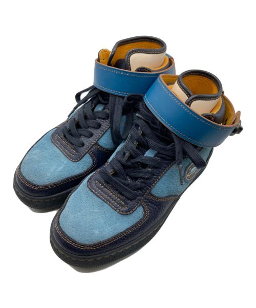 COACH（コーチ）COACH (コーチ) NASA (ナサ) ハイトップレザースニーカー ネイビー サイズ:24cmの古着・服飾アイテム
