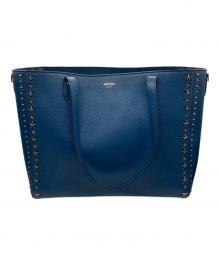 JIMMY CHOO（ジミーチュウ）の古着「DEELAN トートバック」｜ネイビー