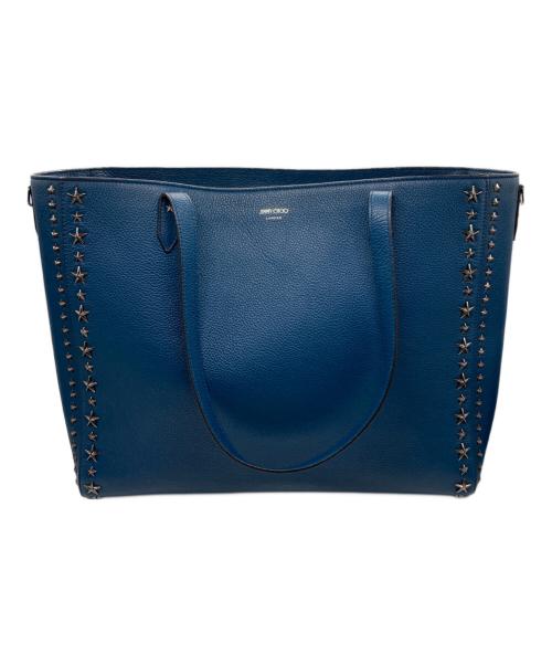 JIMMY CHOO（ジミーチュウ）JIMMY CHOO (ジミーチュウ) DEELAN トートバック ネイビーの古着・服飾アイテム