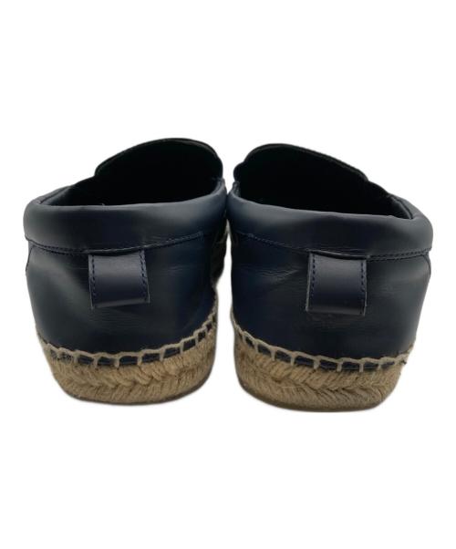 JIMMY CHOO（ジミーチュウ）JIMMY CHOO (ジミーチュウ) スタースタッズエスパドリーユレザースリッポン ネイビー サイズ:41の古着・服飾アイテム