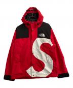 THE NORTH FACE×SUPREMEザ ノース フェイス×シュプリーム）の古着「20FW S Logo Mountain Jacket」｜ブラック×レッド