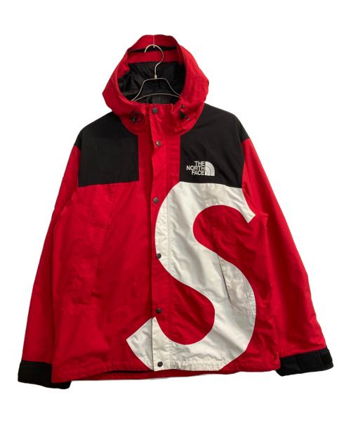 THE NORTH FACE（ザ ノース フェイス）THE NORTH FACE (ザ ノース フェイス) SUPREME (シュプリーム) 20FW S Logo Mountain Jacket ブラック×レッド サイズ:Ⅼの古着・服飾アイテム