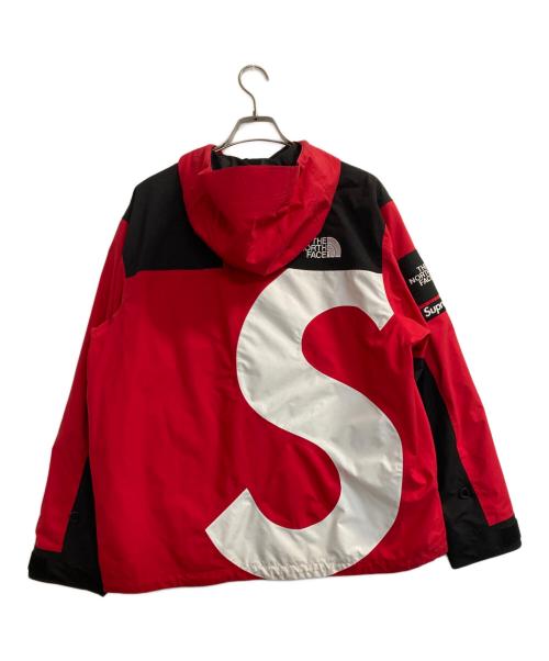 THE NORTH FACE（ザ ノース フェイス）THE NORTH FACE (ザ ノース フェイス) SUPREME (シュプリーム) 20FW S Logo Mountain Jacket ブラック×レッド サイズ:Ⅼの古着・服飾アイテム