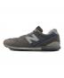NEW BALANCE (ニューバランス) ローカットスニーカー グレー サイズ:27cm：4000円