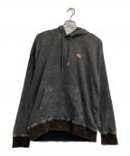 DIESELディーゼル）の古着「D-UM-RIB-ME/プルオーバーパーカー」｜グレー