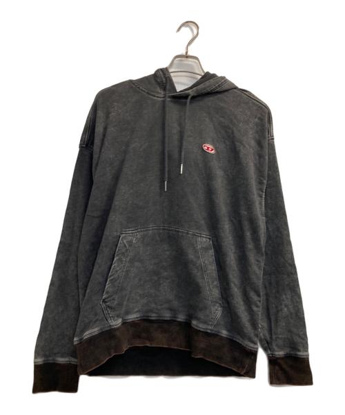 DIESEL（ディーゼル）DIESEL (ディーゼル) D-UM-RIB-ME/プルオーバーパーカー グレー サイズ:Ｍの古着・服飾アイテム