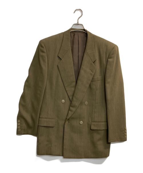 Christian Dior MONSIEUR（クリスチャンディオールムッシュ）Christian Dior MONSIEUR (クリスチャンディオールムッシュ) オールドダブルテーラードジャケット グリーン サイズ:Ⅼの古着・服飾アイテム