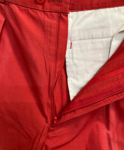 LACOSTE（ラコステ）LACOSTE (ラコステ) ２タックスラックス レッド サイズ:6の古着・服飾アイテム