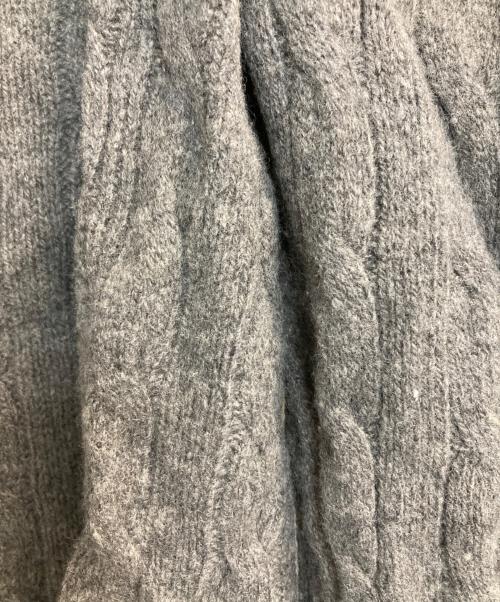 POLO RALPH LAUREN（ポロ・ラルフローレン）POLO RALPH LAUREN (ポロ・ラルフローレン) カシミヤ混ケーブルニット グレー サイズ:XSの古着・服飾アイテム