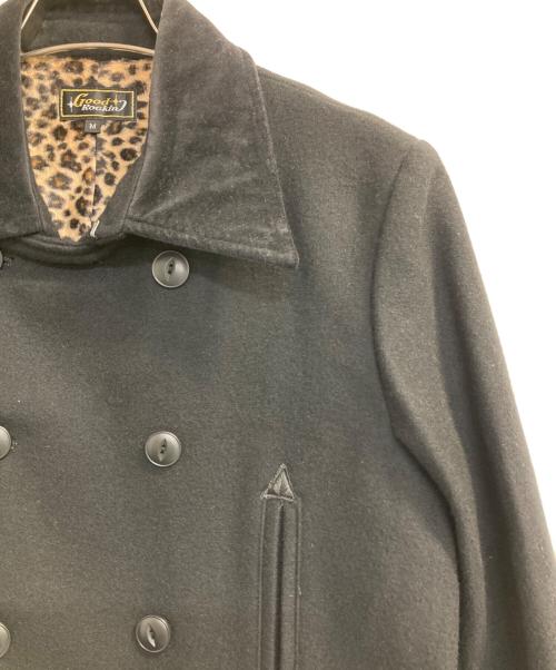 GOOD ROCKIN'（グッドロッキン）GOOD ROCKIN' (グッドロッキン) レオパードライナーダブルメルトンコート ブラック サイズ:Ｍの古着・服飾アイテム