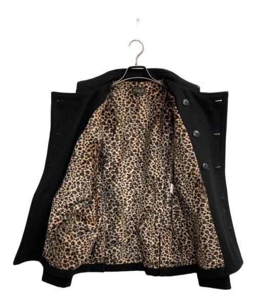 GOOD ROCKIN'（グッドロッキン）GOOD ROCKIN' (グッドロッキン) レオパードライナーダブルメルトンコート ブラック サイズ:Ｍの古着・服飾アイテム