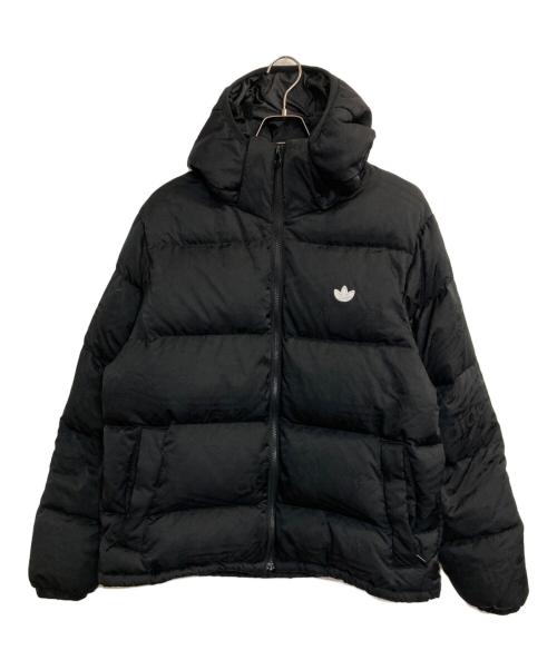 adidas（アディダス）adidas (アディダス) Rekive Down Regen Hooded Puffer Jacket ブラック サイズ:-の古着・服飾アイテム