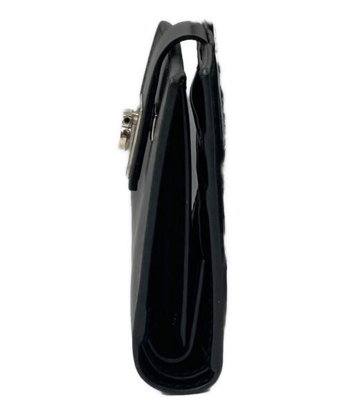 Salvatore Ferragamo（サルヴァトーレ フェラガモ）Salvatore Ferragamo (サルヴァトーレ フェラガモ) ガンチーニコンパクトウォレット ブラックの古着・服飾アイテム