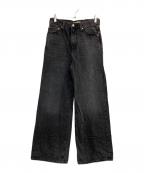 LEVI'S PReMIUMリーバイス プレミアム）の古着「RIBCAGE WIDE LEG ジーンズ」｜ブラック