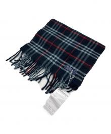 Burberry's（バーバリーズ）の古着「タータンチェックマフラー」｜ブラック