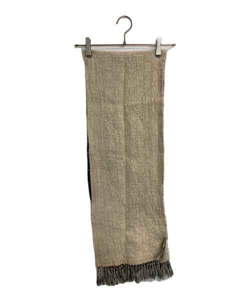 GUCCI（グッチ）GUCCI (グッチ) GGジャカード マフラー グレー サイズ:表記34×194cm(縮み有)の古着・服飾アイテム