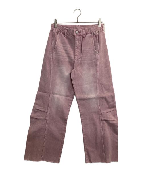 YENN（イエン）YENN (イエン) KNEE TUCK DENIM PT ピンク サイズ:40 未使用品の古着・服飾アイテム