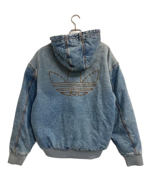 adidas（アディダス）adidas (アディダス) デニム パデッド ジャケット インディゴ サイズ:Lの古着・服飾アイテム