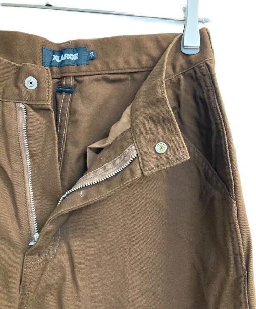 X-LARGE（エクストララージ）X-LARGE (エクストララージ) EMBROIDERY PAINTER PANTS ブラウン サイズ:76㎝（Ｗ30）の古着・服飾アイテム