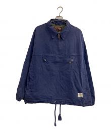 Abercrombie & Fitch（アバクロンビー アンド フィッチ）の古着「ハーフジップダックアノラックプルオーバー」｜ブルー