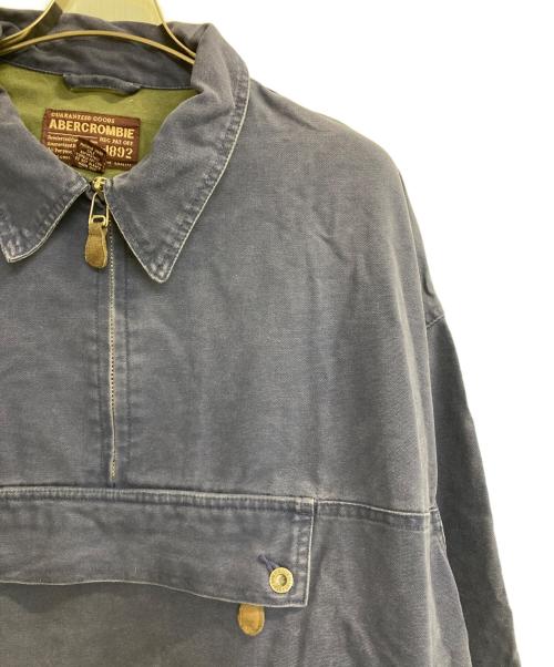 Abercrombie & Fitch（アバクロンビー アンド フィッチ）Abercrombie & Fitch (アバクロンビー アンド フィッチ) ハーフジップダックアノラックプルオーバー ブルー サイズ:ＸＬの古着・服飾アイテム