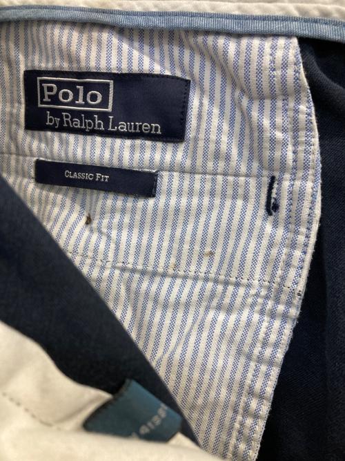 POLO RALPH LAUREN（ポロ・ラルフローレン）POLO RALPH LAUREN (ポロ・ラルフローレン) CLASSIC FITパンツ/クラシックフィットパンツ ネイビー サイズ:Sの古着・服飾アイテム