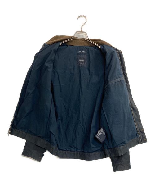 NAUTICA（ノーティカ）NAUTICA (ノーティカ) 襟レザーカバーオール ネイビー サイズ:Ｓの古着・服飾アイテム