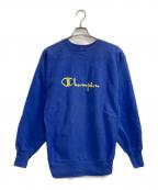 Champion REVERSE WEAVEチャンピオン リバース ウィーブ）の古着「クルーネックスウェット」｜ブルー×イエロー
