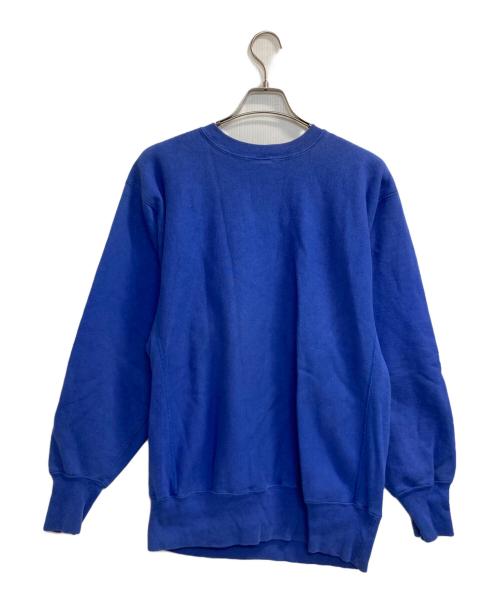 Champion REVERSE WEAVE（チャンピオン リバース ウィーブ）Champion REVERSE WEAVE (チャンピオン リバース ウィーブ) クルーネックスウェット ブルー×イエロー サイズ:ＸＬの古着・服飾アイテム