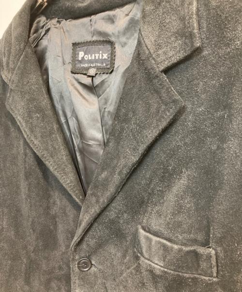 POLITIX（ポリティックス）POLITIX (ポリティックス) スウェードジャケット ブラック サイズ:XLの古着・服飾アイテム