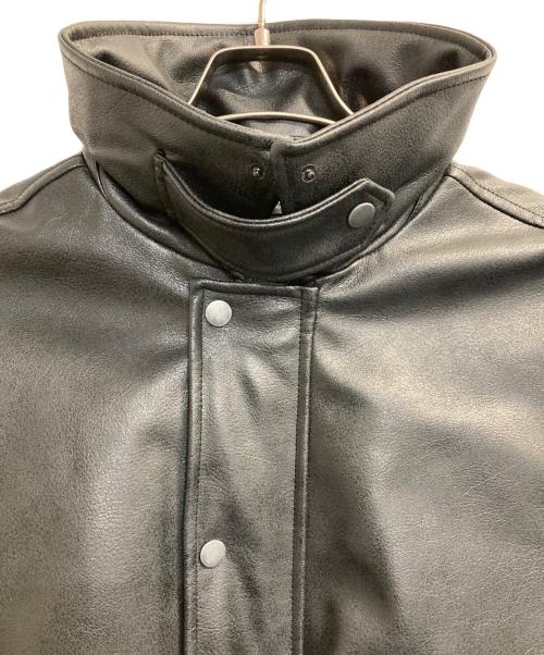 ZARA（ザラ）ZARA (ザラ) エコレザーボンバージャケット ブラック サイズ:Mの古着・服飾アイテム