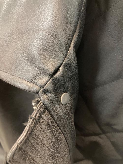 ZARA（ザラ）ZARA (ザラ) エコレザーボンバージャケット ブラック サイズ:Mの古着・服飾アイテム
