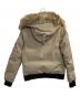 CANADA GOOSE (カナダグース) LABRADOR BOMBER/ラブラドールボンバーダウンジャケット ベージュ×ブラック サイズ:Ｓ：40000円