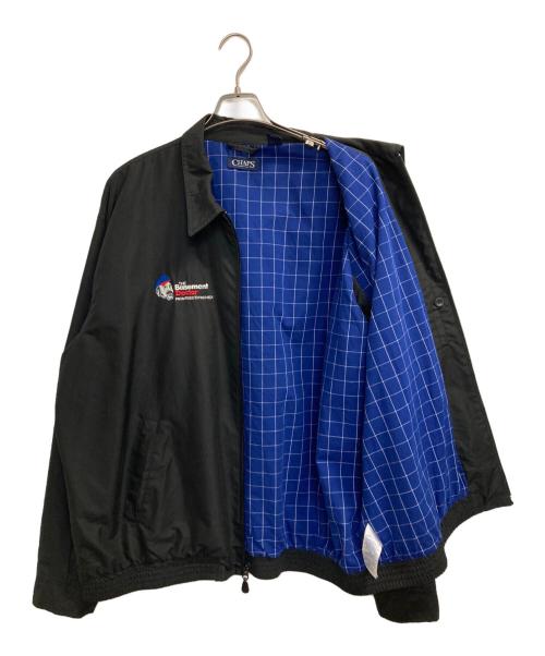 CHAPS（チャップス）CHAPS (チャップス) 企業刺繍スイングトップ ブラック サイズ:ＸＸＬの古着・服飾アイテム