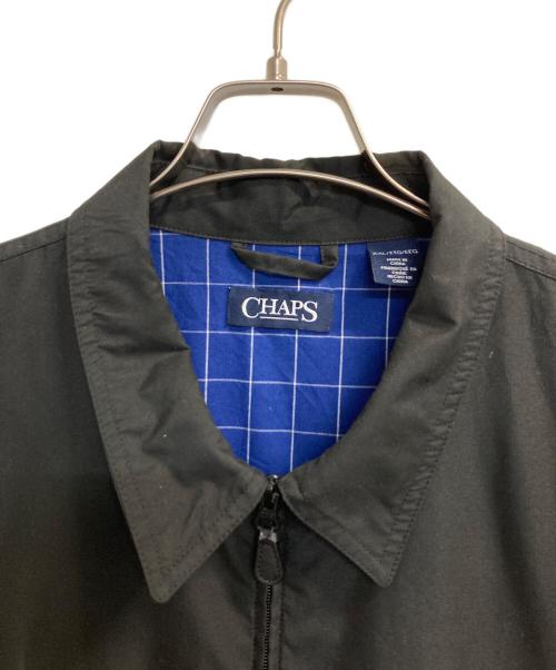 CHAPS（チャップス）CHAPS (チャップス) 企業刺繍スイングトップ ブラック サイズ:ＸＸＬの古着・服飾アイテム