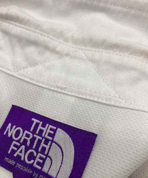 THE NORTHFACE PURPLELABEL（ザ・ノースフェイス パープルレーベル）THE NORTHFACE PURPLELABEL (ザ・ノースフェイス パープルレーベル) Cotton Polyester OX B.D. Shirt ホワイト サイズ:Lの古着・服飾アイテム