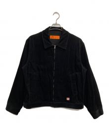 FREAK'S STORE×RED KAP（フリークスストア×レッド キャップ）の古着「CORDUROY WORK ZIP JACKET/コーデュロイワークジップジャケット」｜ブラック