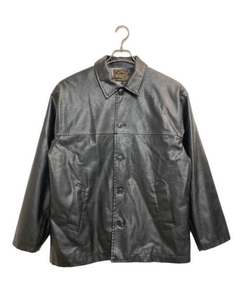 BEAMS HEART（ビームスハート）BEAMS HEART (ビームスハート) フェイクレザー カーコート ブラック サイズ:Mの古着・服飾アイテム
