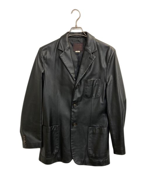 TAKEO KIKUCHI（タケオキクチ）TAKEO KIKUCHI (タケオキクチ) レザージャケット ブラック サイズ:Ⅼの古着・服飾アイテム