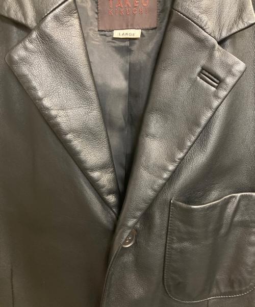 TAKEO KIKUCHI（タケオキクチ）TAKEO KIKUCHI (タケオキクチ) レザージャケット ブラック サイズ:Ⅼの古着・服飾アイテム
