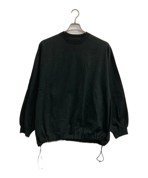 is-ness（イズネス）is-ness (イズネス) BALLOON LONG SLEEVE T ブラック サイズ:Ｌの古着・服飾アイテム