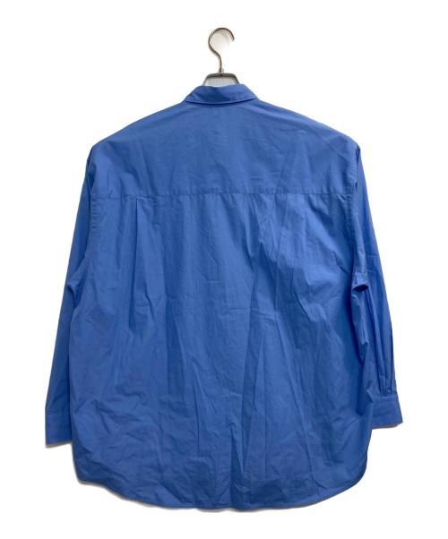 Graphpaper（グラフペーパー）Graphpaper (グラフペーパー) Broad L/S Oversized Regular Collar Shirt ブルー サイズ:ＦＲＥＥの古着・服飾アイテム